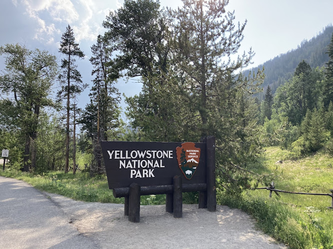 Yellowstone National Park sign / East Entrance — Art Gallery in Yellowstone Park, Wyoming